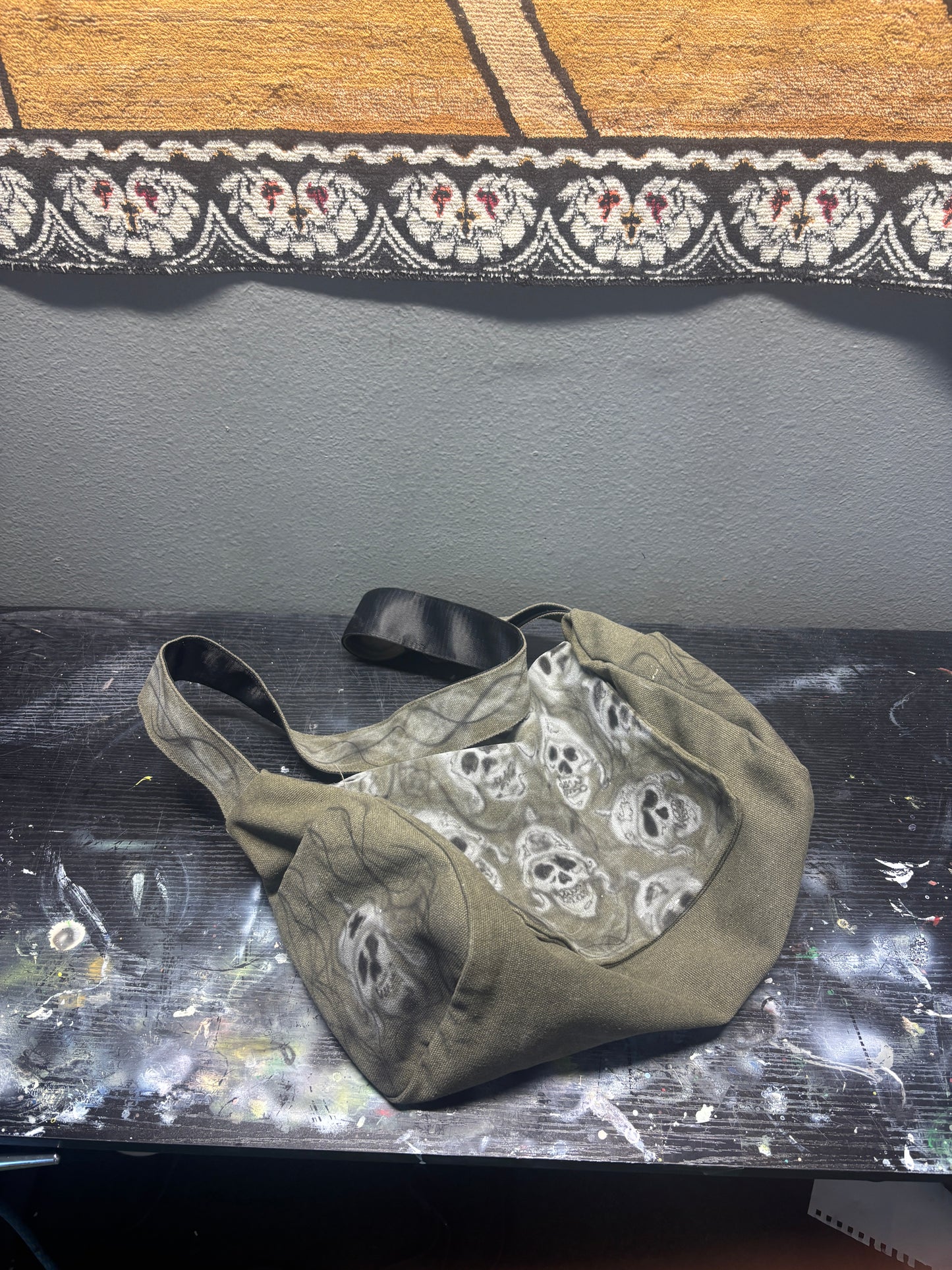 1of1 VEEZE Army Skull Side Bag