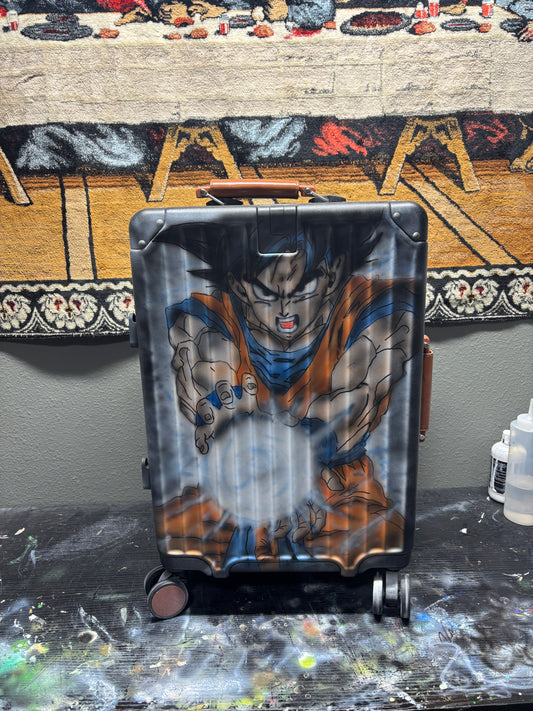 20in Goku VS Frieza Custom Airbrushed SuitCase